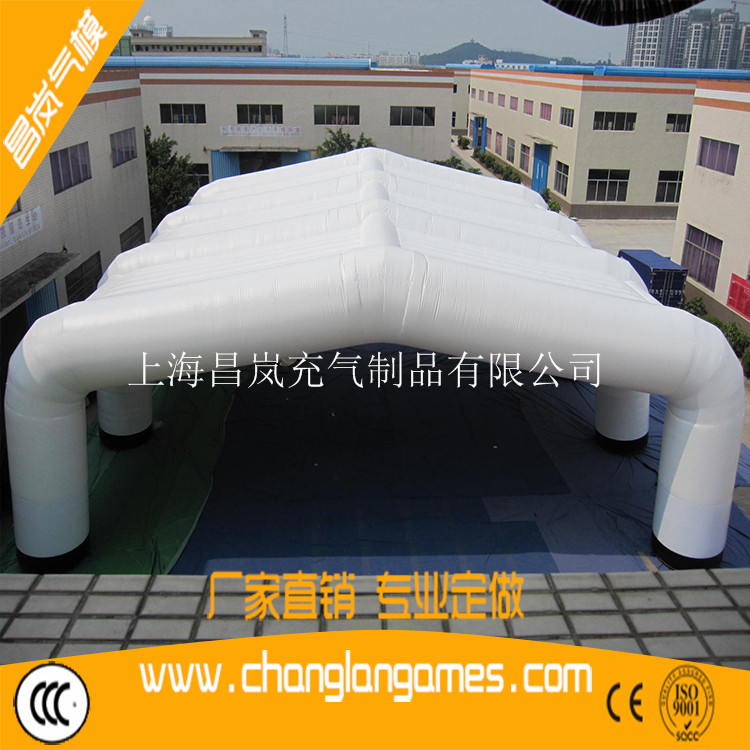 厂家直销白色大充气帐篷展销运动会遮阳巨型帐篷定做出口