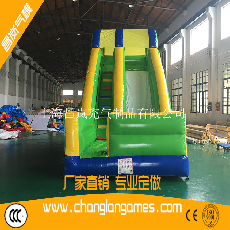 家用院子内简单款充气儿童成人滑梯亲子互动游戏充气城堡滑梯 inflatable simple indoor slide