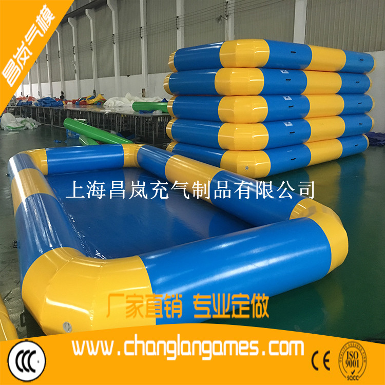 厂家直销定做出口充气水池优质儿童充气游泳池PVC夹网布水池 inflatable swimming pool for kids