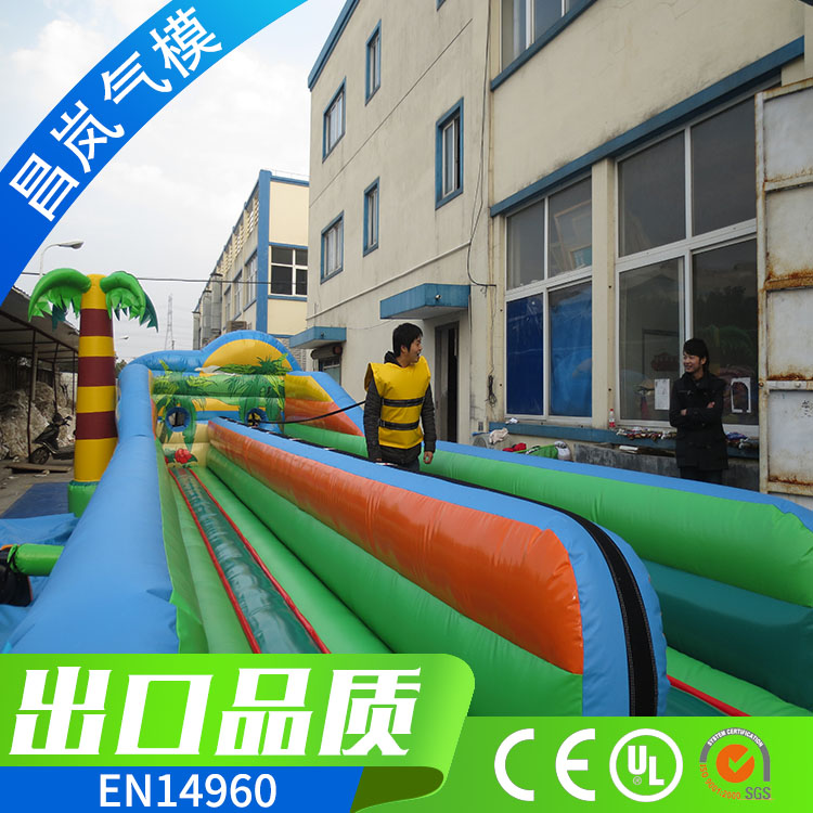 厂家直销 充气弹力绳跑道 弹簧拉力绳充气跑道 蹦极绳充气跑道竞赛气模运动系列定做 inflatable bungee run game