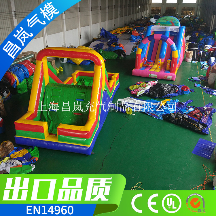 厂家出口定做 小充气滑梯 家用幼儿园儿童充气滑滑梯 simple inflatbale small slide for kids