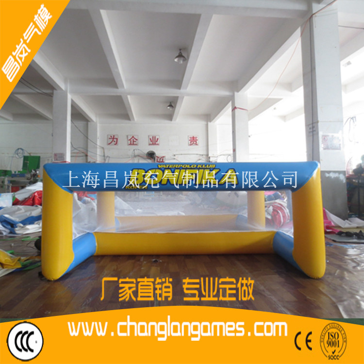 厂家热销夏季水上玩具充气漂浮足球门海上水面球类运动框定做