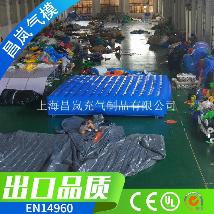 6*6*1m充气垫子定做 运动防护充气垫子 工地施工装修安装充气垫子防摔跤充气气垫