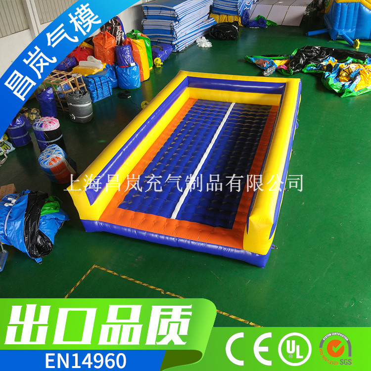 厂家直销充气气垫 拉扣充气跳床垫子 inflatable bouncer bed for sale