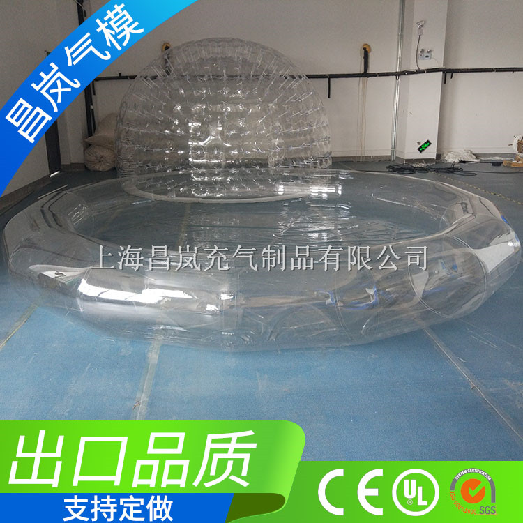 厂家直销充气水池  透明充气游泳池  儿童袜玩具池 儿童水晶宫水池定做 圆形水池