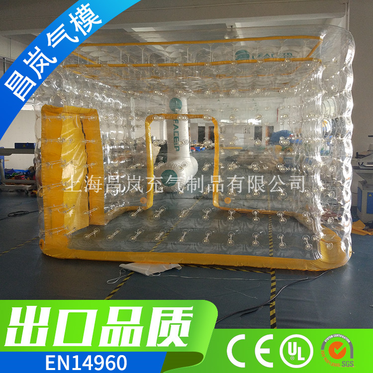 厂家专业定做 方形透明泡泡屋 透明水晶宫充气帐篷 帐篷屋充气闭气的透明玩具屋 活动和移动充气透明餐厅帐篷屋