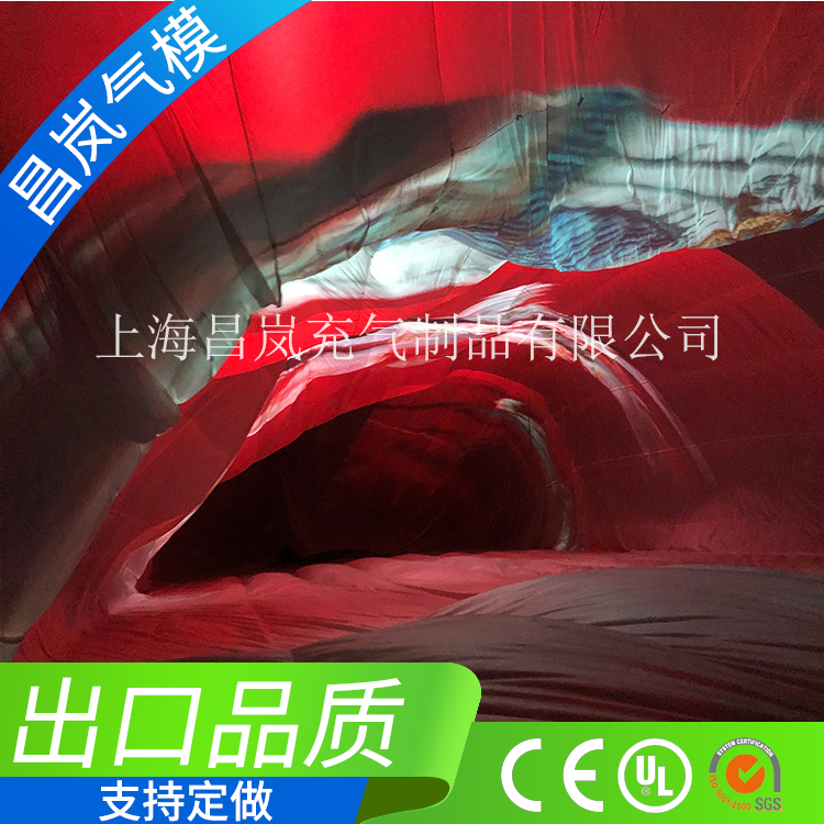 厂家直销专业定做 投影帐篷天幕 轻盈飘逸的降落伞跳伞布料投影球幕  枕头形状椭圆形的大型单层飘动飘舞的新型广告宣传投影帐篷屋